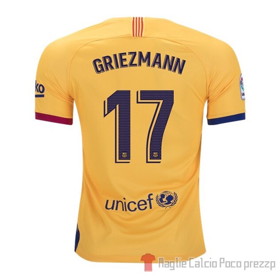 Maglia Barcellona Giocatore Griezmann Away 2019/2020 - Clicca l'immagine per chiudere